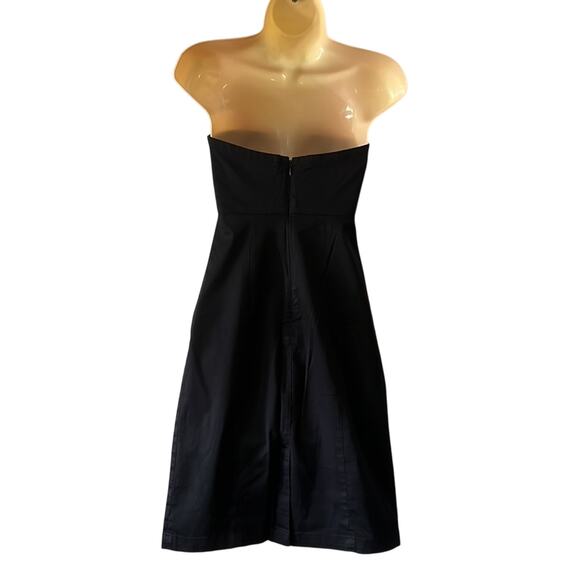 Gap Juniors Size 1 Black Strapless Dress Y2K Sheath Classic - Picture 3 of 10
